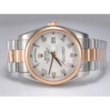 Rolex Day-Date Swiss ETA 2836 Movement With 18K Rose Gold Two Tone