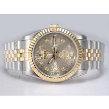 Rolex Datejust Automatic Two Tone Diamond Marking with Computer Dial 2