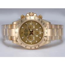 Rolex Daytona Working Chronograph Full Gold with Golden Dial