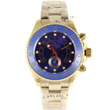 Rolex Yachtmaster II Working GMT Automatic Full Gold with Blue Dial Blue Ceramic Bezel