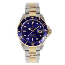 Rolex Submariner Automatic Two Tone with Blue Dial and Bezel