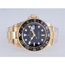 Rolex GMT-Master II Automatic GMT Working Full Gold with Black Dial and Bezel
