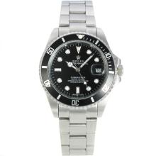 Rolex Submariner Automatic with Black Bezel and Dial S/S-1
