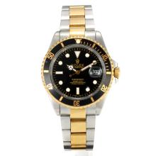 Rolex Submariner Automatic Two Tone with Black Bezel and Dial