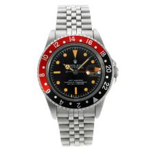 Rolex GMT-Master Asia  2813 Movement with Black Dial Orange Markers-Vintage Edition-2