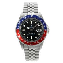Rolex GMT-Master Swiss ETA 2836 Movement with Black Dial S/S-Vintage Edition-1