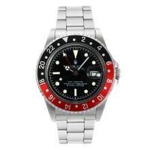 Rolex GMT-Master Swiss ETA 2836 Movement with Black Dial S/S-Vintage Edition