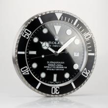 Rolex Submariner Wall Clock Black Bezel with Black Dial