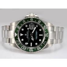Rolex GMT-Master II Automatic Working GMT Green Bezel with Black Dial