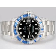 Rolex GMT-Master II Automatic Diamond Bezel with Black Dial New Version