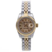 Rolex Datejust Automatic Two Tone with Golden Dial-2