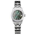 Rolex Masterpiece Automatic Diamond Bezel with Dark Green MOP Dial S/S Same Chassis as ETA Version-1