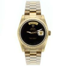 Rolex Day-Date Automatic Full Gold with Black Dial 1