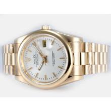 Rolex Datejust Automatic Full Gold with White Dial 3
