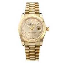 Rolex Datejust Automatic Full Gold with Golden Dial 3