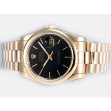 Rolex Datejust Automatic Full Gold with Black Dial 3