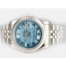 Rolex Datejust Automatic with Blue Dial Number Marking-4