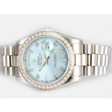 Rolex Day-Date Automatic Diamond Marking and Bezel with Blue Dial 1