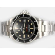 Rolex Sea Dweller Swiss ETA 2836 Movement with Black Dial(Double Red Marking)-Vintage Edition