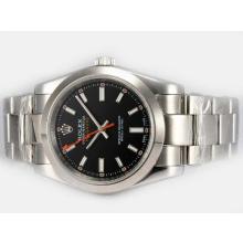 Rolex Milgauss Automatic with Black Dial White Marking
