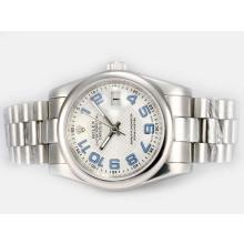 Rolex Datejust Automatic with White Dial Blue Number Marking