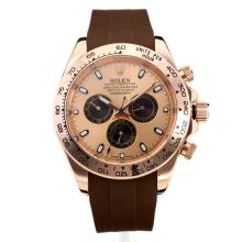 Rolex Daytona II Oyster Perpetual Automatic Rose Gold Case with Golden Dial Sapphire Glass