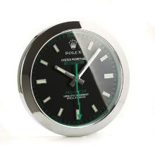 Rolex Milgauss Wall Clock with Black Dial White Stick Markers