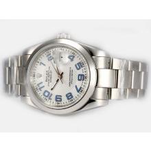 Rolex Datejust Automatic with White Dial 2008 New Version Blue Number Marking