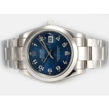 Rolex Datejust Automatic with Blue Dial 2008 New Version Number Marking