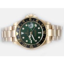 Rolex GMT-Master II Automatic Full Gold with Green Dial and Black Bezel