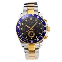 Rolex Yachtmaster II Automatic Blue Bezel Two Tone with Black Dial
