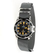 Rolex Submariner Automatic Black Dial with Gray Nylon Strap-Vintage Edition