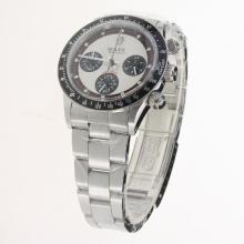 Rolex Daytona Working Chronograph with White Dial S/S-Vintage Edition-3