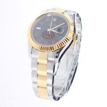 Rolex Datejust II Automatic Two Tone Roman Markers with Black Dial