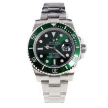 Rolex Submariner Swiss Cal 3135 Movement Ceramic Bezel with Green Dial S/S