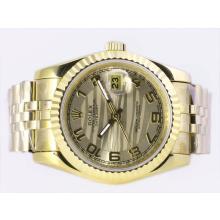 Rolex Datejust Automatic Full Gold with Golden Graphical Dial Number Marking