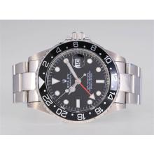 Rolex GMT-Master II Automatic with Black Dial New Style Oyster Bracelet-Updated