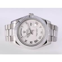Rolex Day-Date II Automatic Roman Marking with White Dial 41mm New Version