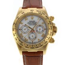 Rolex Daytona Automatic Gold Case with MOP Dial Roman Marking