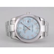 Rolex Datejust Automatic with Blue Dial Number Marking-3