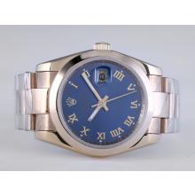 Rolex Datejust Automatic Full Gold with Dark Blue Dial Roman Marking