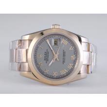 Rolex Datejust Automatic Full Gold with Gray Dial Roman Marking
