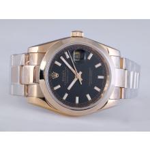 Rolex Datejust Automatic Full Gold with Black Dial