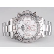 Rolex Daytona Working Chronograph with White Dial Number Marking-1