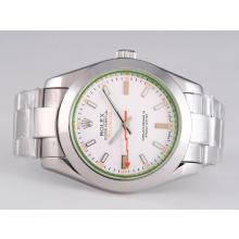Rolex Milgauss Automatic with Tinted Green Sapphire Same Structure As ETA Version-New Version 39mm-2