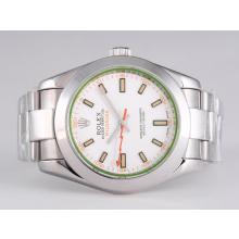 Rolex Milgauss Automatic with Tinted Green Sapphire Same Structure As ETA Version-New Version 39mm-1