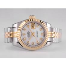 Rolex Datejust Automatic Two Tone Diamond Marking with MOP Dial