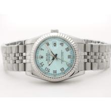 Rolex Datejust Automatic with Blue Dial Number Marking