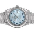 Rolex Date Date II Automatic with Blue Dial S/S-Arabic Marking