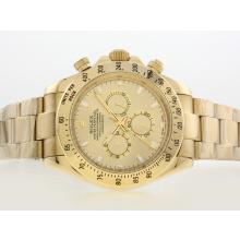 Rolex Daytona II Automatic Full Gold with Golden Dial/Stick Marking-42mm Version